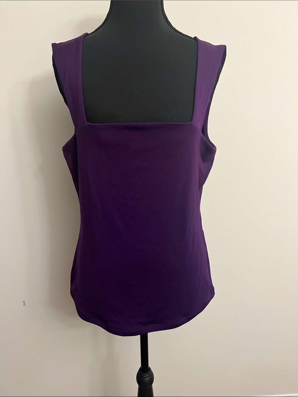 Cache Purple Square-Neck Tank Top